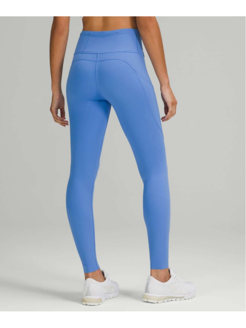 Lululemon Fast and Free Brushed Fabric High-Rise Tight 28" Blue Nile sz 6